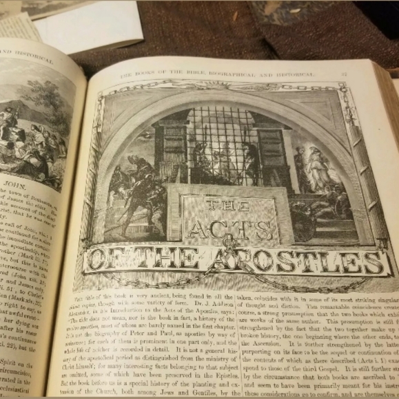 1869 RARE HOLY BIBLE; Comprehensive & Illustrative - Picture 7 of 8